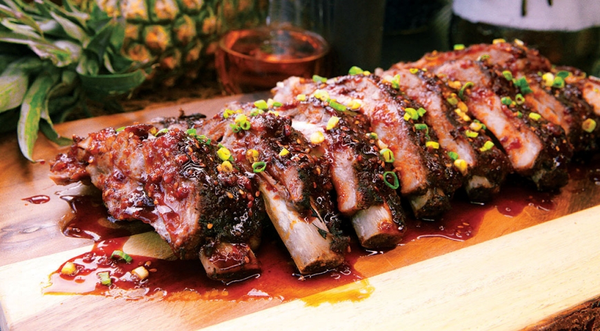 Pineapple Grilled Baby Back Ribs