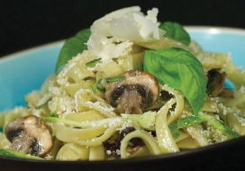 Image of Fettucini with Zucchini, Mushrooms & Parmesan