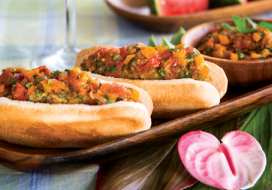 Image of Curry Turkey Kebabs with Tomato Chutney