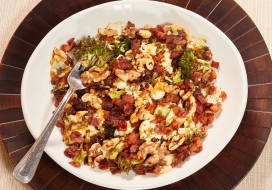 Image of Roasted Broccoli Salad with Blue Cheese & Bacon