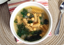 Image of Healthy Chickpea Miso Noodle Soup