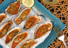 Image of Grilled Oysters with Asian Compound Butter