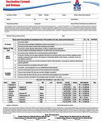 Immunization Form