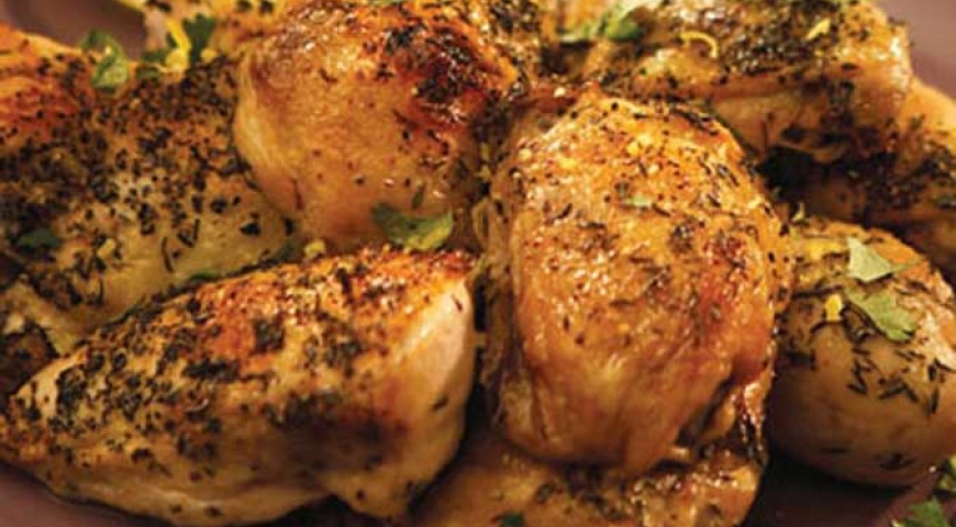 Crispy Lemon Roasted Chicken Crispy Lemon Roasted Chicken