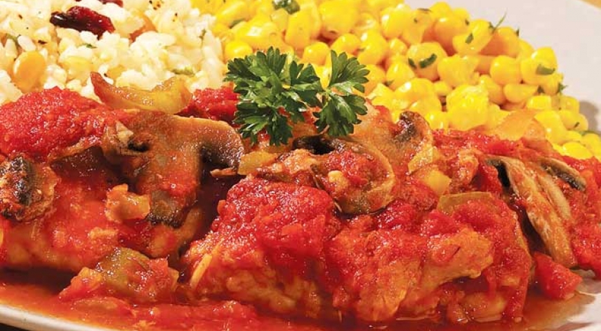Easy Baked Chicken Cacciatore