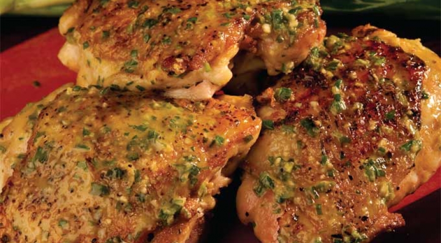Grilled Chicken with Scallion Pesto Grilled Chicken with Scallion Pesto