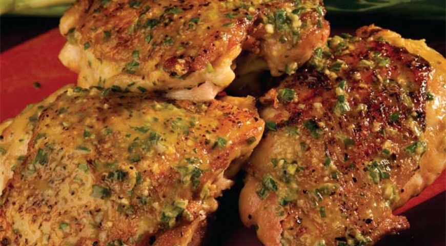 Grilled Chicken with Scallion Pesto