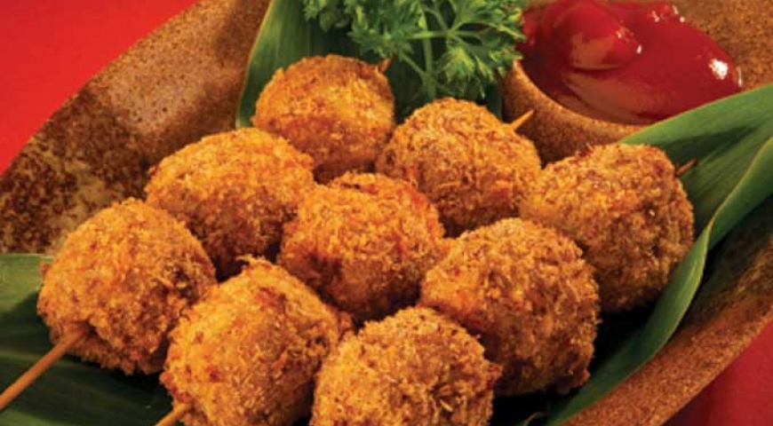 Hamburger Katsu with Cheese on a Stick Hamburger Katsu with Cheese on a Stick