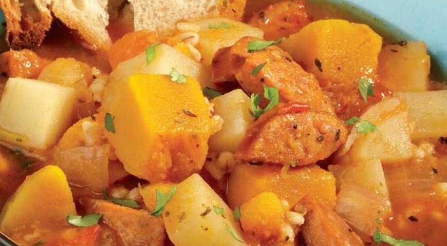 Hearty Fall Sausage Stew