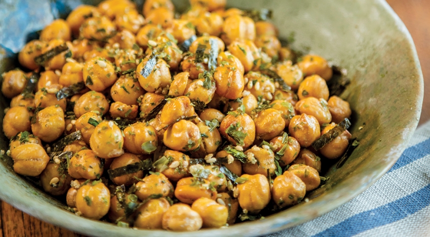 Crunchy Furikake Chickpeas