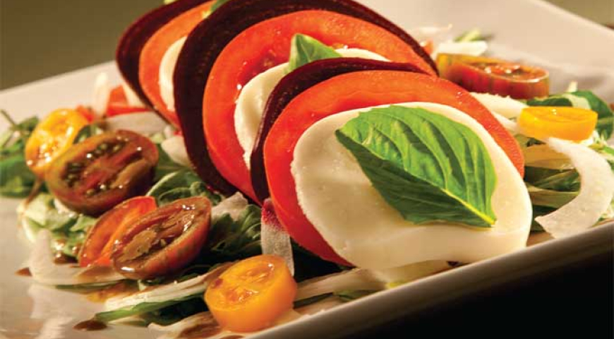 Roasted Beet & Shaved Fennel Caprese Salad