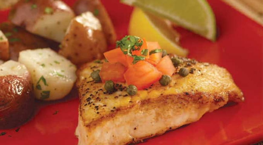 Sautéed Halibut with Lime & Capers Sautéed Halibut with Lime & Capers