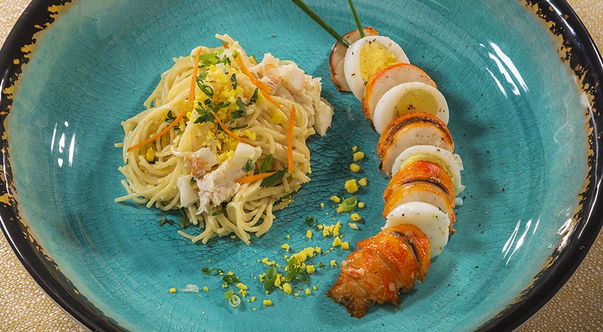 Grilled Lobster Spaghetti Mac Salad