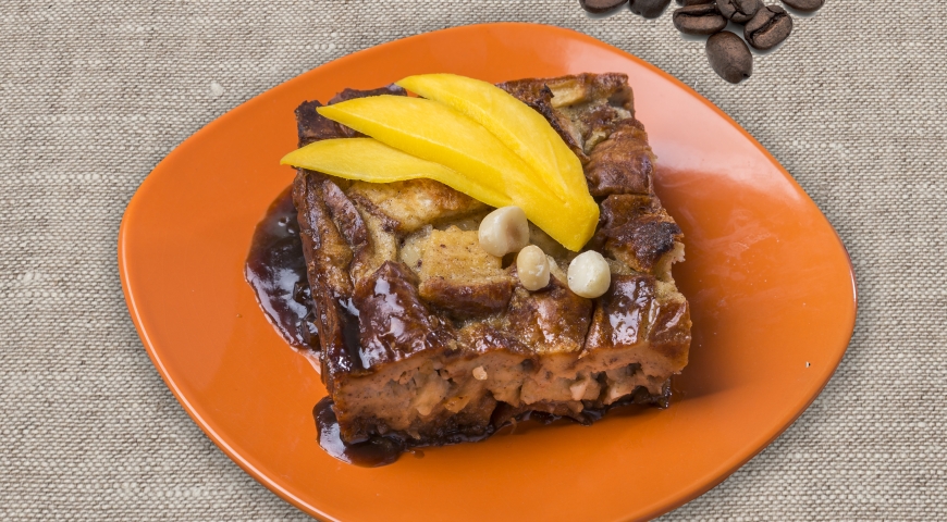 Kona Coffee Caramel Bread Pudding