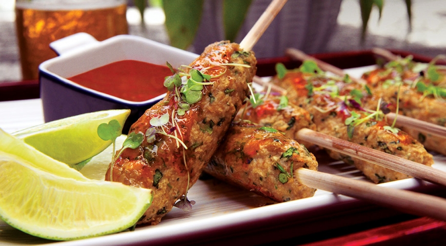 Thai Shrimp & Pork Skewers