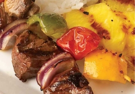 Image of BBQ Lamb & Vegetable Kabobs