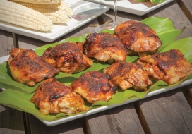 Image of BBQ Stuffed Chicken Thighs