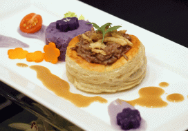 Image of Beef Pot Roast and Kona Coffee Gravy in Puff Pastry