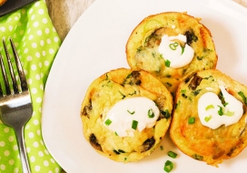 Image of Grandma’s Breakfast Bites with Cheese Sauce