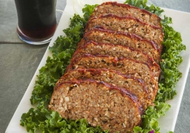 Image of Corned Beef and Cabbage Meatloaf with Irish Whisky Tomato Glaze