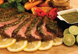 Image of Grilled Citrus Chimichurri Flank Steak