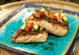 Image of Herb Crusted Snapper with Fresh Avocado Salsa