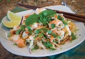 Image of Shrimp Coleslaw with a Southeast Asian Twist