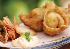 Image of Spicy Kim Chee Aioli Won Tons