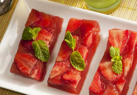 Image of Watermelon and Strawberry Jell-O