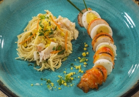 Image of Grilled Lobster Spaghetti Mac Salad
