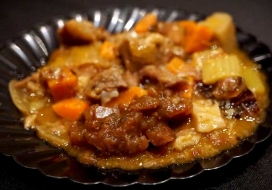 Image of Hunter's Stew Wellington with Kona Coffee Cherry Chutney