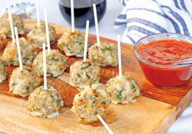 Image of Turkey Meatball Lollipops