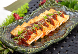 Image of Sautéed Tofu in Soy Sauce (Dubu Jorim)