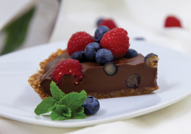 Image of No-Bake Chocolate Tart with Fruit