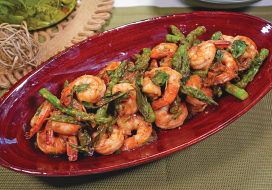Image of Chinese Black Bean Shrimp with Asparagus