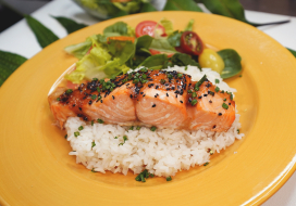 Image of Roasted Salmon with Misoyaki Sauce