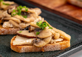 Image of Wild Mushroom Truffle Brie Crisps