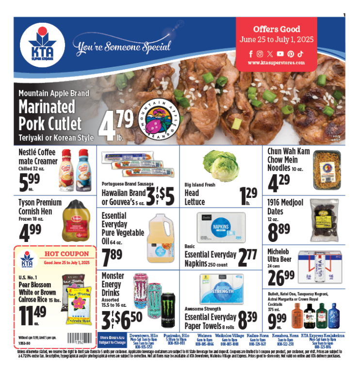 Image of page 1 of weekly savings
