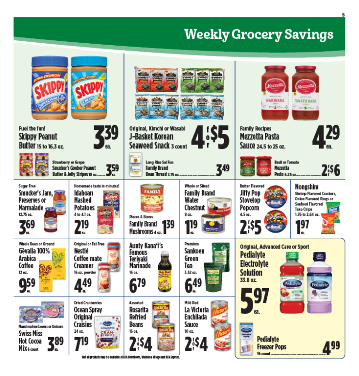 Image of page 5 of weekly savings