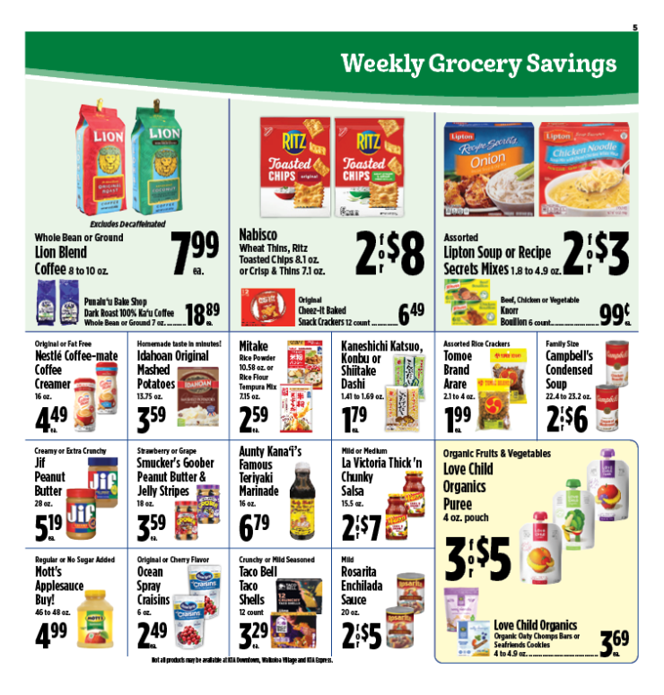 Image of page 5 of weekly savings