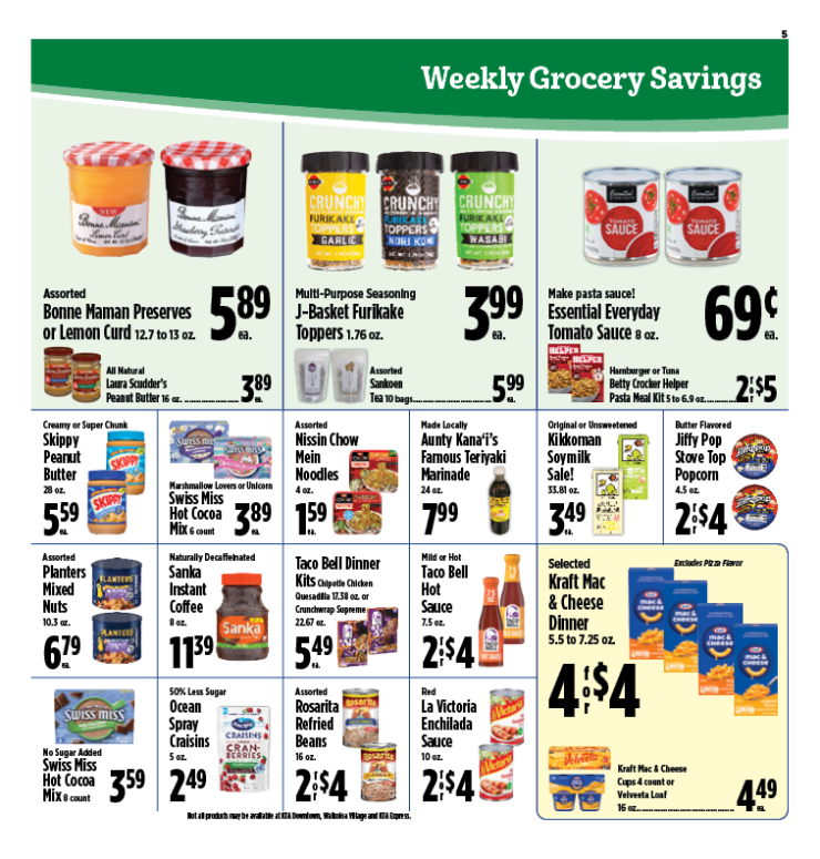 Image of page 5 of weekly savings