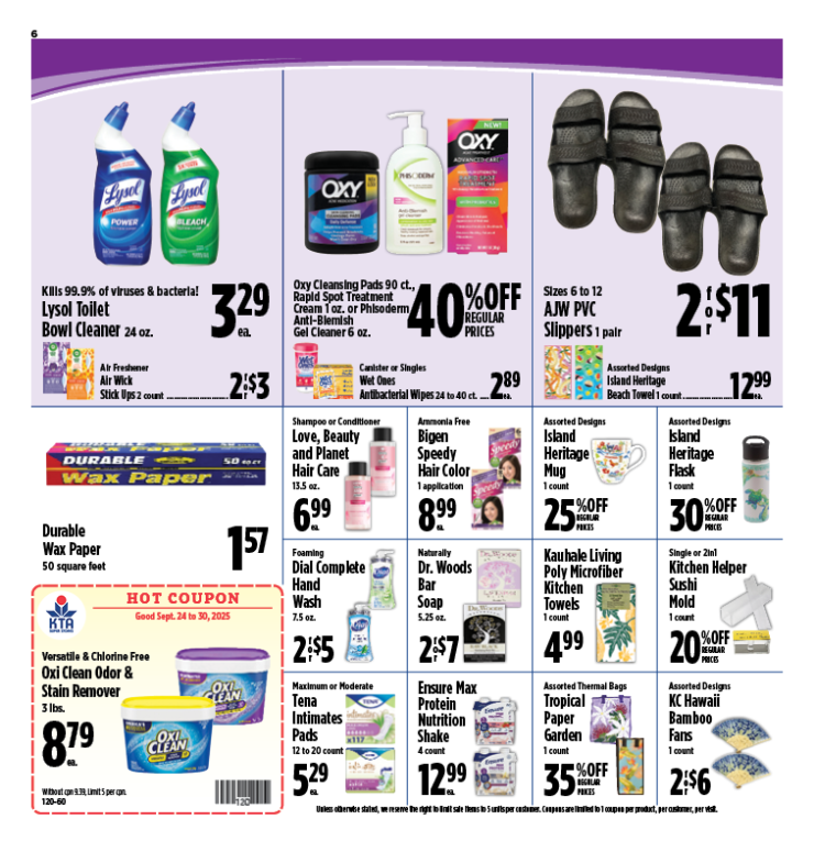 Image of page 6 of weekly savings