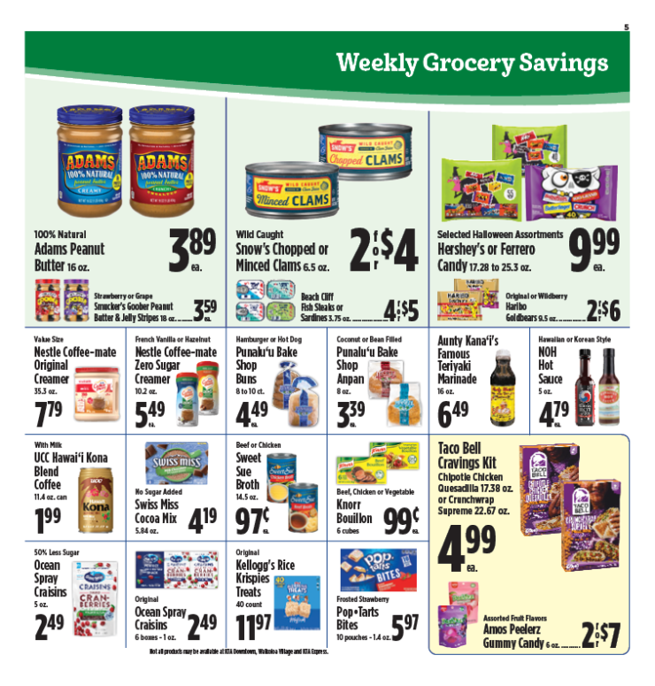 Image of page 5 of weekly savings